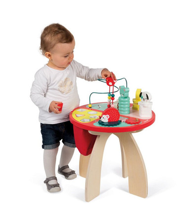 Janod Stolik edukacyjny duży drewniany Baby Forest