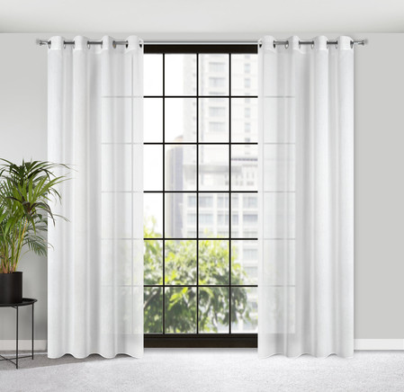 FIRANA GOTOWA MARGO 140 X 250 CM BIAŁY