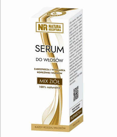 Serum na końcówki włosów mix ziół 50ml NATURA RECEPTURA