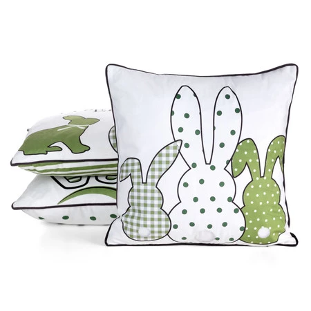 Poszewka Wiosna 45 x 45 cm, Biały