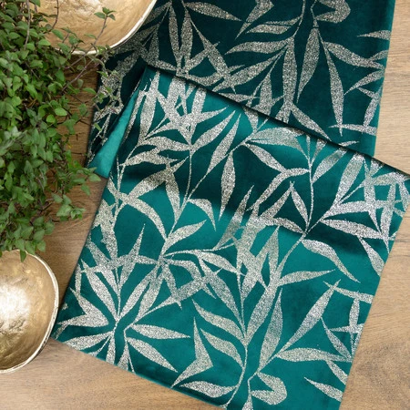 OBRUS BLINK 15 35 X 180 CM CIEMNOTURKUSOWY