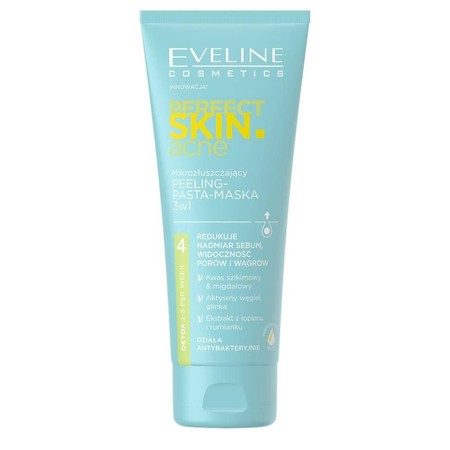 Perfect Skin.acne mikrozłuszczający peeling-pasta-maska 3w1 75ml