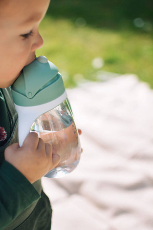 Beaba Bidon niekapek ze słomką tritanowy 300 ml Sage green