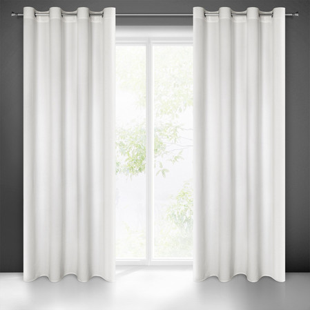 ZASŁONA GOTOWA MILO 140 X 250 CM BIAŁY