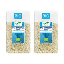 Zestaw 2x Bio Planet − Ryż brązowy okrągły BIO − 1 kg