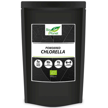 BIO PLANET INTERNATIONAL CHLORELLA SPROSZKOWANA  BIO 500 g