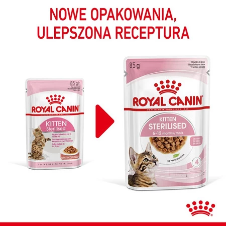 ROYAL CANIN Kitten Sterilised w sosie 85g