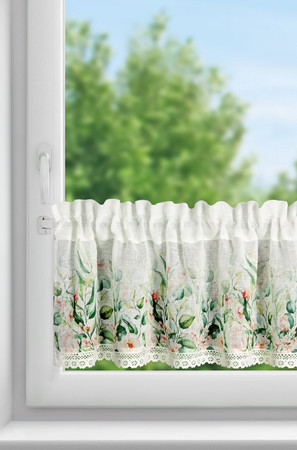 Firana gotowa Estera na Taśmie 150 x 30 cm, Biały