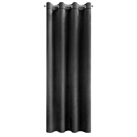 ZASŁONA GOTOWA D91 ROSA 140 X 250 CM CZARNY