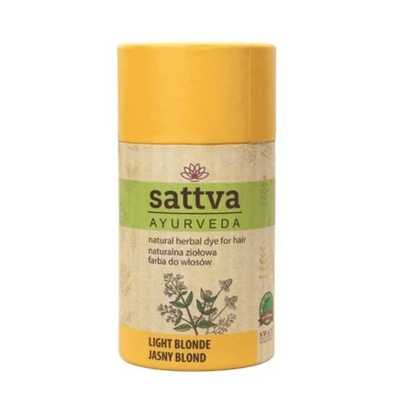 Sattva - Henna Naturalna ziołowa farba do włosów Jasny Blond 150g