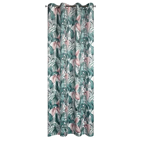 ZASŁONA GOTOWA MADERA 140 X 250 CM ZIELONY