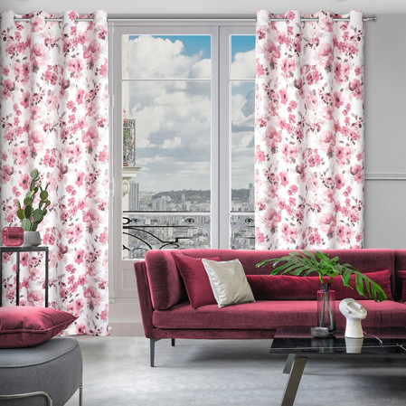 ZASŁONA GOTOWA CAREN 140 X 250 CM BIAŁY