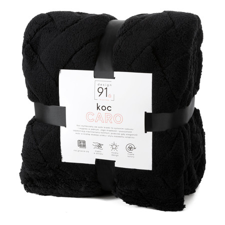 KOC D91 CARO 200 X 220 CM CZARNY