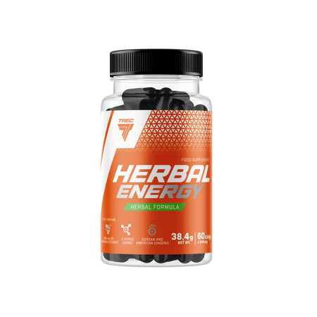 Trec HERBAL ENERGY przedtreningówka z Żeń-szeniem i Guaraną 60 kaps.