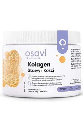 Zestaw 2x Osavi Kolagen Stawy i Kości, 153 gramy | 30 porcji