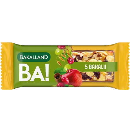 Zestaw: 10x Bakalland BA! Baton zbożowy 5 bakalii 40g