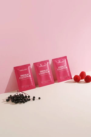 Natu Care Premium Colostrum 30 saszetek smak malina-czarny bez