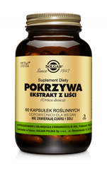 Solgar Pokrzywa wspiera zdrowie włosów, skóry i paznokci  60 kaps. vege