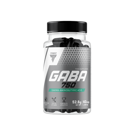 Trec Nutrition Gaba 750 Adaptogeny Kwas Gamma Aminomasłowy 60 kaps.