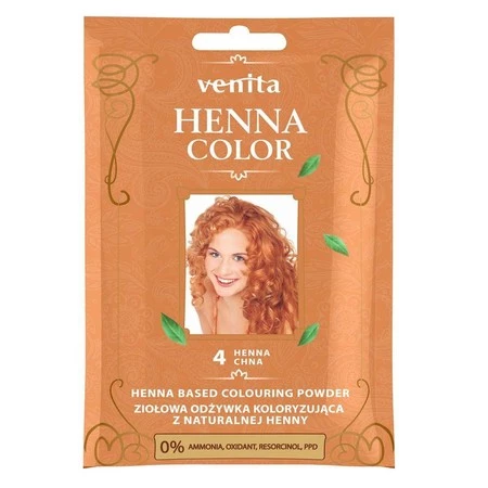 Henna Color ziołowa odżywka koloryzująca z naturalnej henny 4 Henna Chna