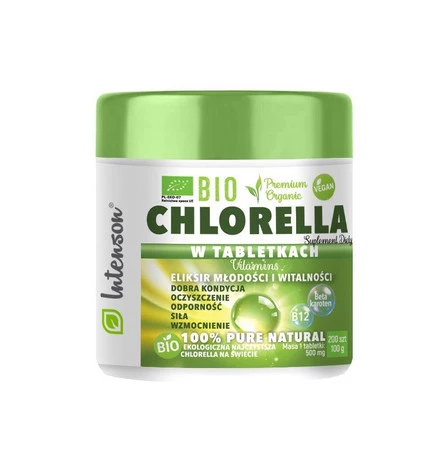 Bio Chlorella suplement diety 200 tabletek