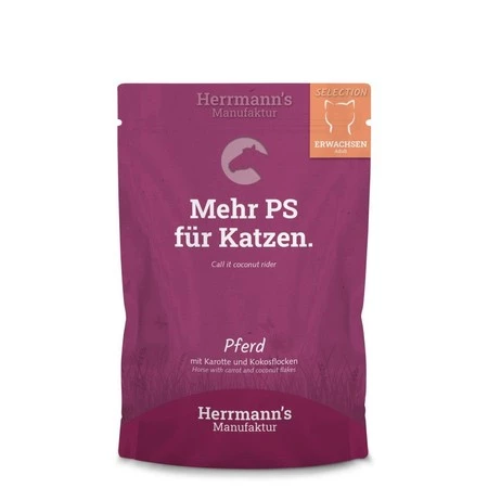 HERRMANN'S Selection Cat Pferd - konina (100g)