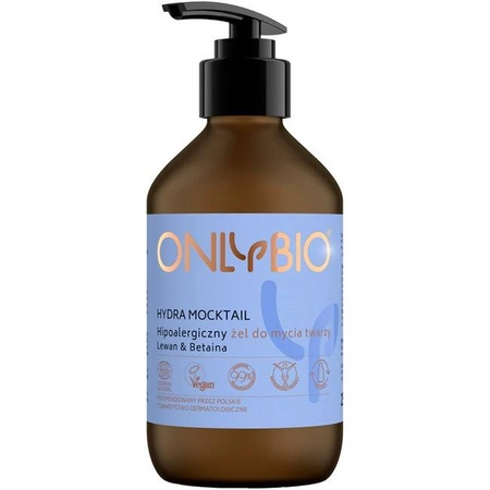 OnlyBio - Hydra Mocktail. Hipoalergiczny żel do mycia twarzy - 250 ml