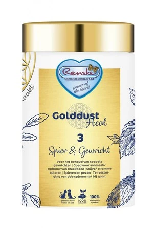 RENSKE GOLDDUST HEAL 3 – mięśnie i stawy – poprawa funkcjonowania stawów i zmniejszenie stanów bólowych (250g)