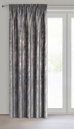 ZASŁONA GOTOWA ESTEL NA TAŚMIE 140 X 270 CM GRAFITOWY