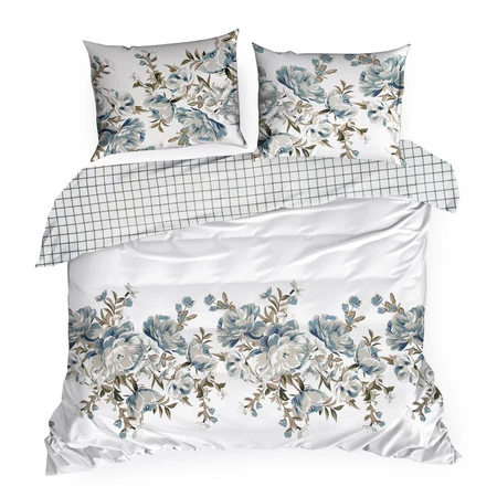 Komplet pościeli satynowej Spring 40, 220 x 200 cm, Biały