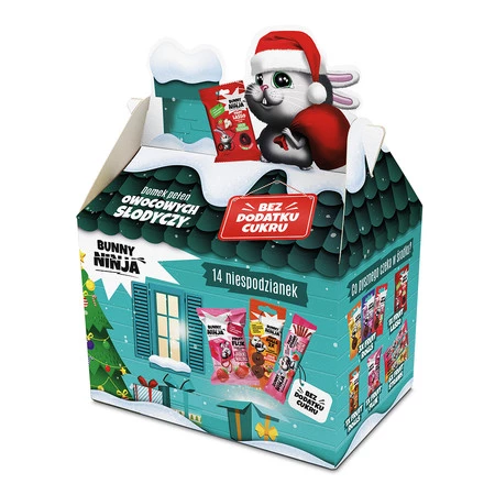 Bunny Ninja Christmas Delight owocowe słodycze bez dodatku cukru 206G