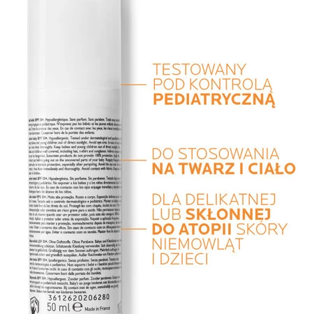 La Roche-Posay − Anthelios, mleczko dla dzieci SPF50+ od 6 miesiąca w sprayu − 50 ml