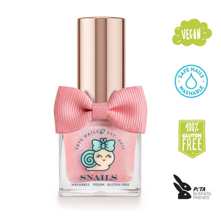 Snails, Biopochodny, Zmywalny Lakier do paznokci dla dzieci, Glitter Bomb, 5 ml