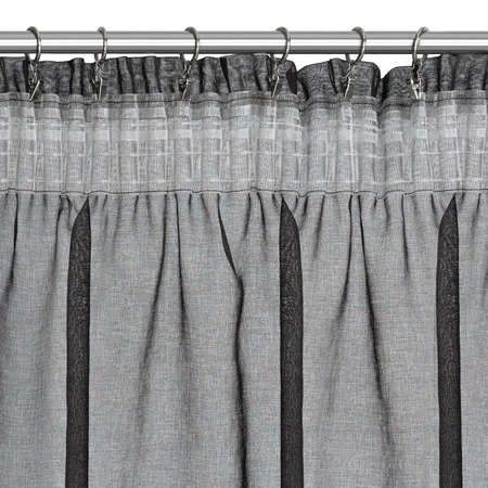 FIRANA GOTOWA CARLI NA TAŚMIE 140 X 250 CM CZARNY