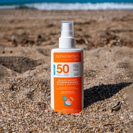 Alphanova Sun Bio, KIDS Spray Przeciwsłoneczny, filtr 50, 125g