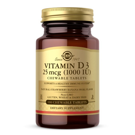 Vitamin D3 Witamina D3 1000 IU 25 mcg wspiera układ odpornościowy 100 tabl.