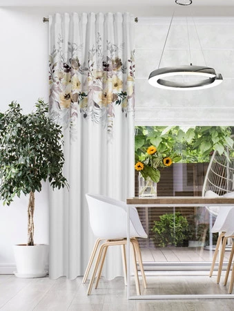 ZASŁONA GOTOWA SENDI NA TAŚMIE 140 X 270 CM BIAŁY