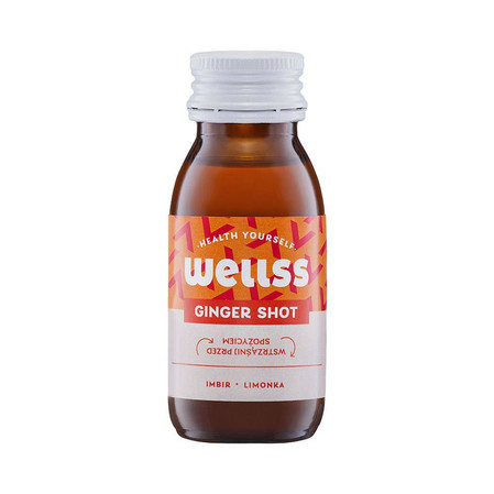 Wellss Shot Ginger. Imbir i limonka 60 ml