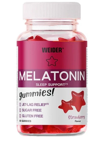Waider Melatonin melatonia na dobry sen 60 żelek smak truskawka