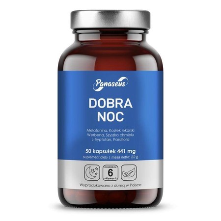 Panaseus Dobra Noc 50 k melatonina kozłek