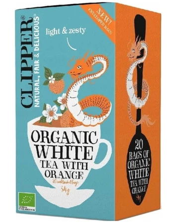Clipper − Herbata biała pomarańczowa BIO − 20 x 1.7 g
