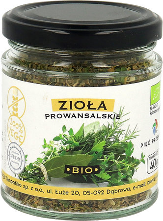 PIĘĆ PRZEMIAN ZIOŁA PROWANSALSKIE BEZGLUTENOWE BIO 40 g
