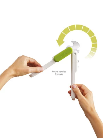 JJ-Narzędzie do otwierania 3w1 Pivot biało zielone