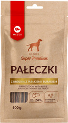 Maced Pałeczki Królik z Jabłkiem i Burakiem - przysmak dla psa - 100g