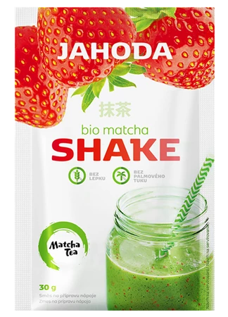AMYLON SHAKE Z MATCHĄ I TRUSKAWKAMI BEZGLUTENOWY BIO 30 g