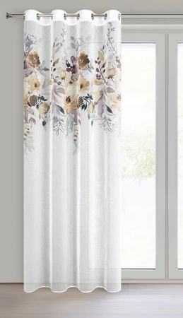 ZASŁONA GOTOWA D91 GRETA 140 X 250 CM BIAŁY
