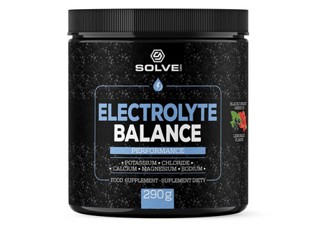 SolveLabs Electrolyte Balance Elektrolity 290g smak czarna porzeczka