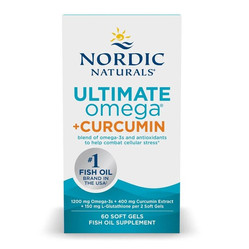Nordic Naturals Omega-3 Curcumin 1200 mg Omega-3 kwasy tłuszczowe EPA i DHA na wsparcie pamięci i koncentracji 60 kaps.