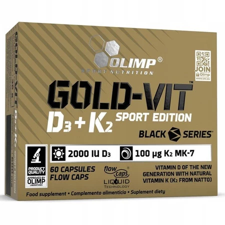 Olimp Gold - Vit D3 + K2 2000IU Sport Edition 60 kaps.