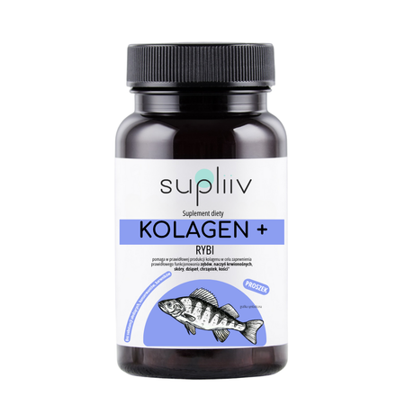 Kolagen rybi + witamina C - proszek 100g SUPLIIV
